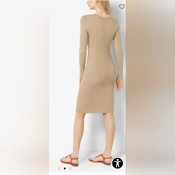 SOLD Michael Kors ribbed lace up dress - Picture 3 of 7